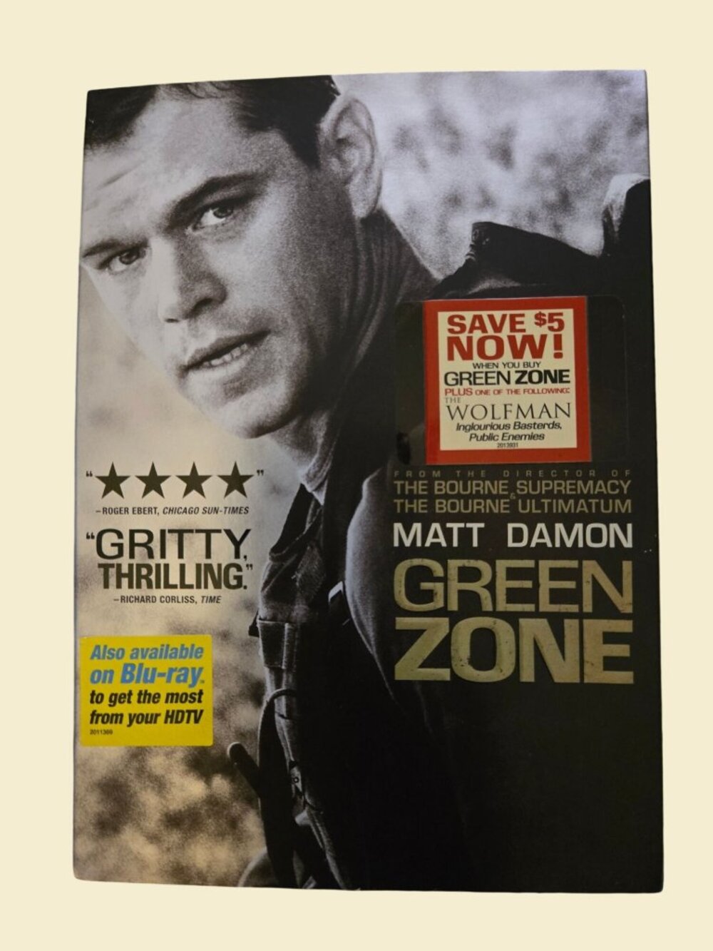 Green Zone DVD Matt Damon Action Widescreen Format